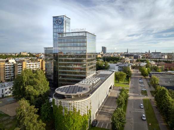 Rietumu bankas biroja telpas Rīgā Skanstes rajonā