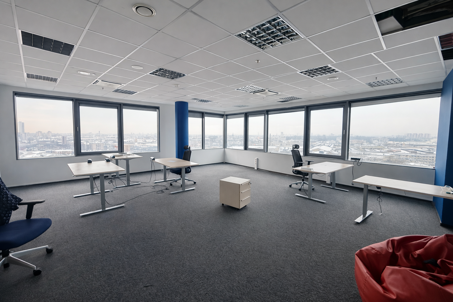 Modernas biroja telpas Teikā ar kopējo platību 2147 m²